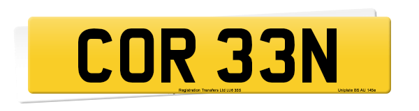 Registration number COR 33N